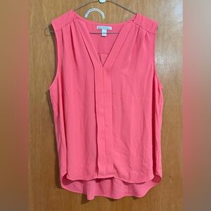 Dana Buchman Sleeveless, V -neck Top, Large, EUC